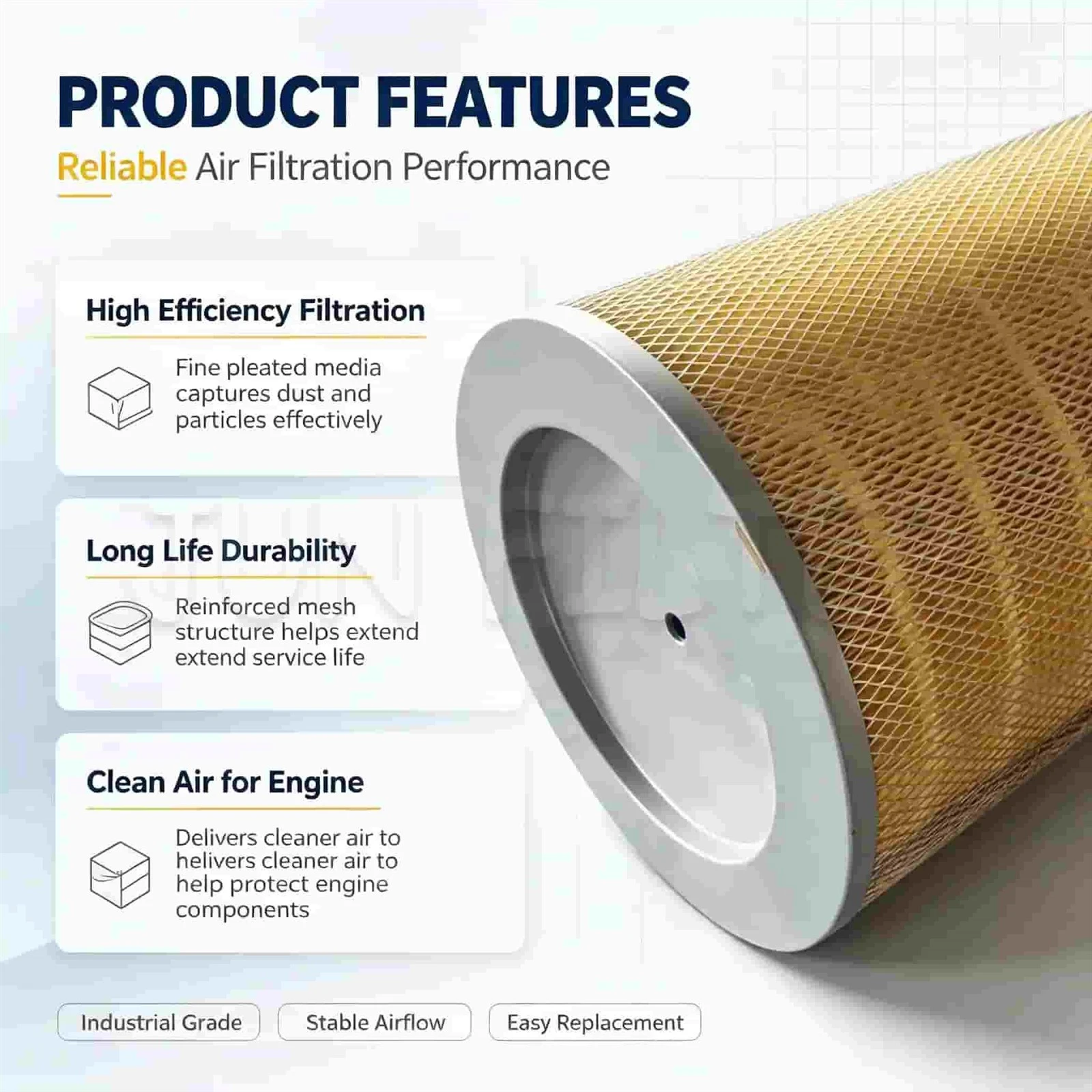 Heavy-Duty Air Filter Element Heavy-Duty Air Filter Element