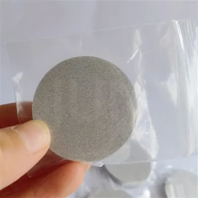 Stainless Steel Sintered Powder Metal Porous Disc Filter